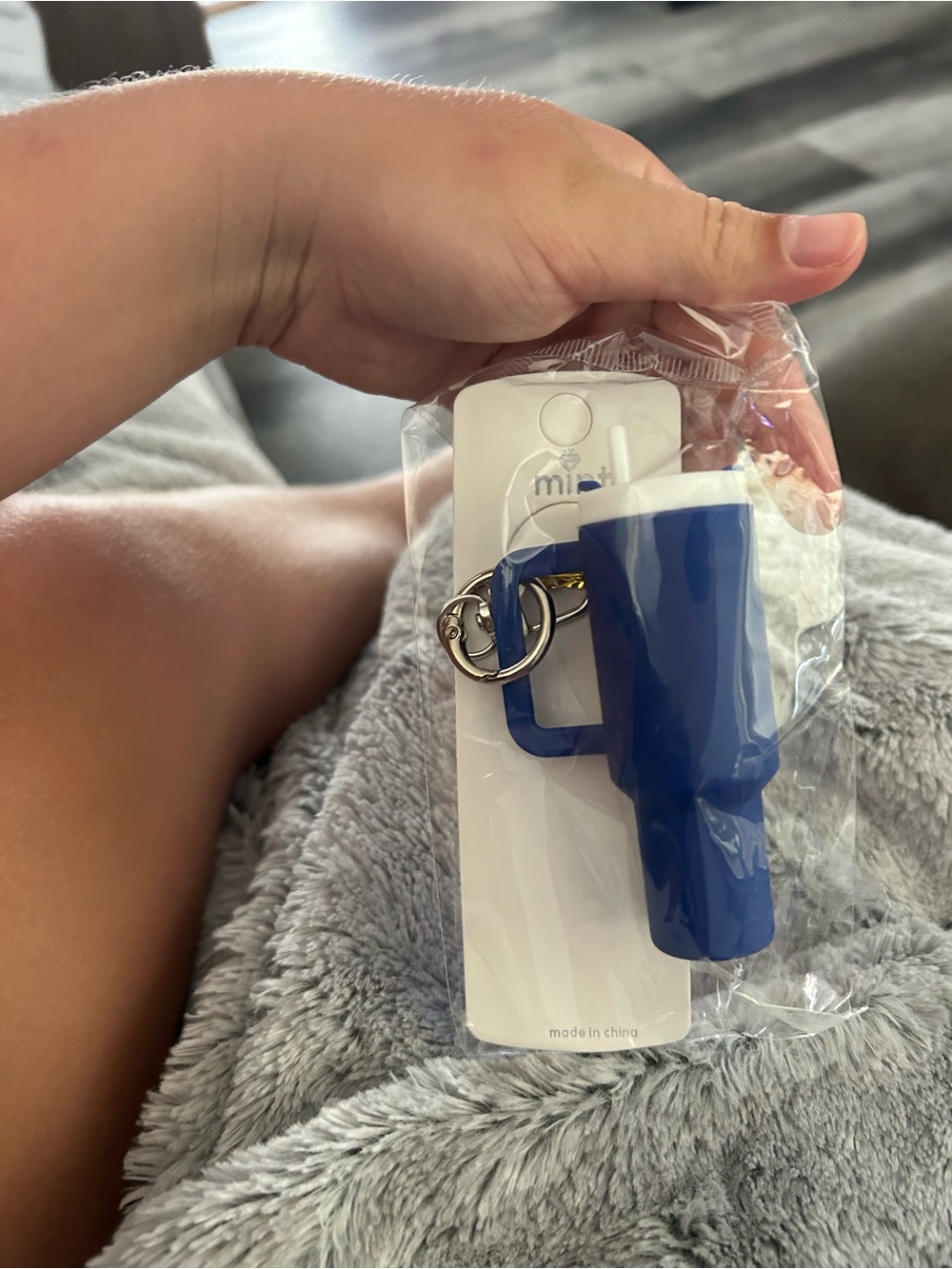 4/$50 Blue Mug Keychain Phone Accessory - Unbranded